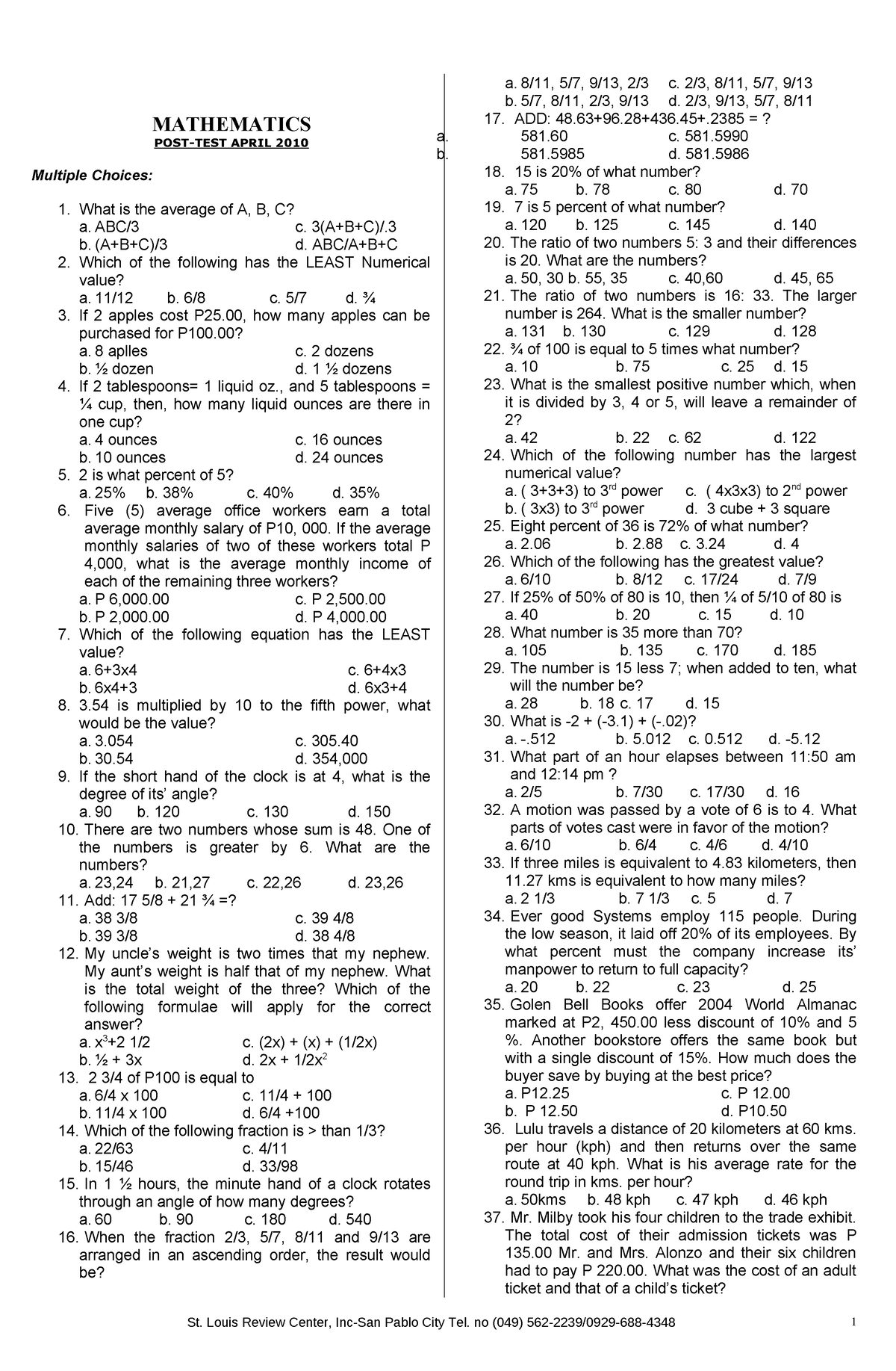 toaz-none-mathematics-post-test-april-2010-multiple-choices-what