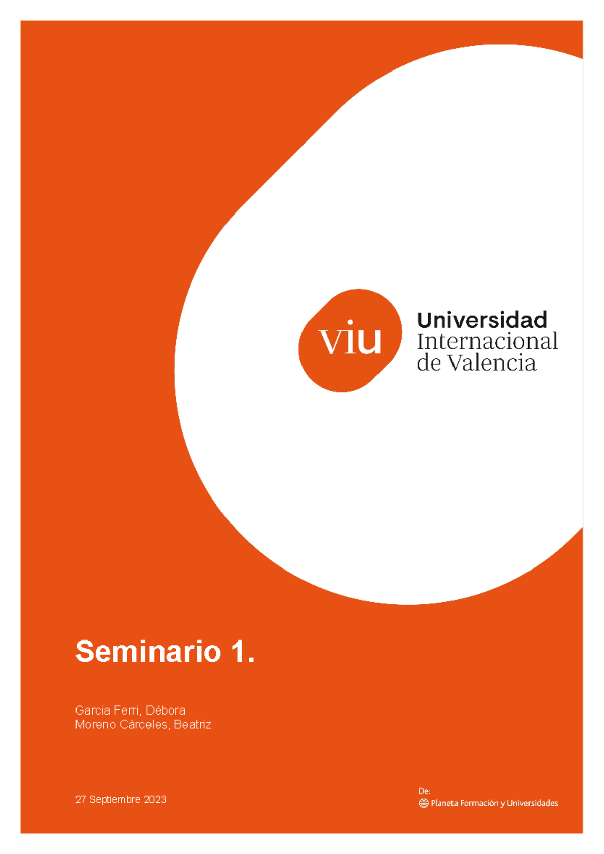 Actividad 2 Hola Mundo - Seminario 1. Garcia Ferri, Débora Moreno ...