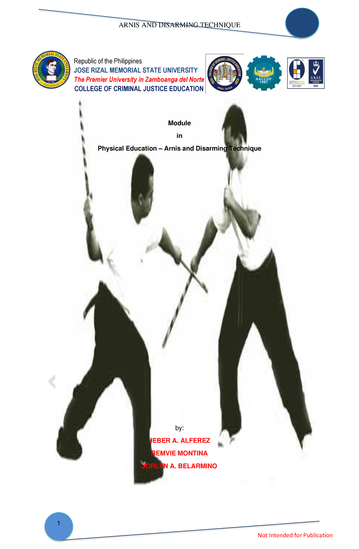 disarming techniques in arnis essay