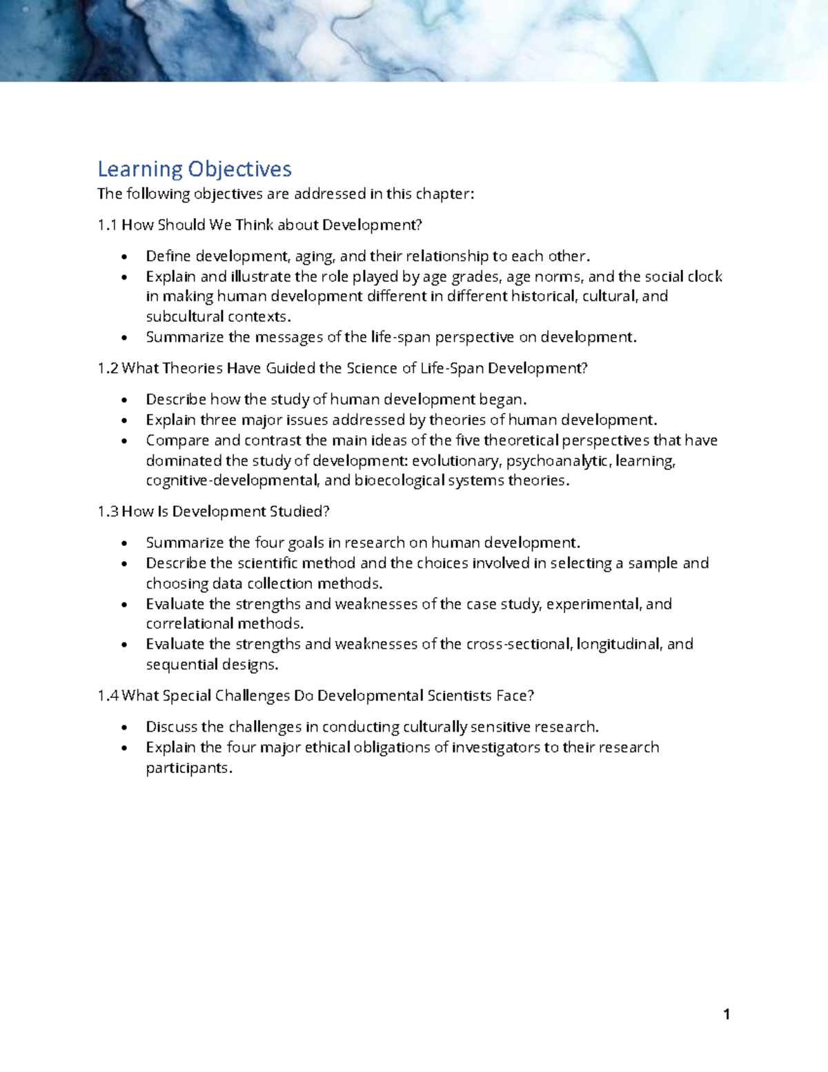 Chapter 1 Notes - Understanding Life-Span Human Development - Learning ...