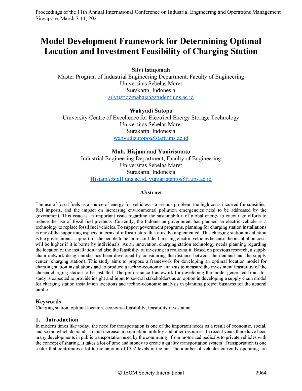 393 - Model Development Framework For Determining Optimal Location And ...