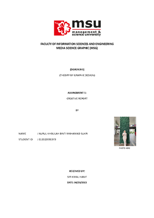 Assignment 1 - Time Management - Google Docs - Faculty of Information ...