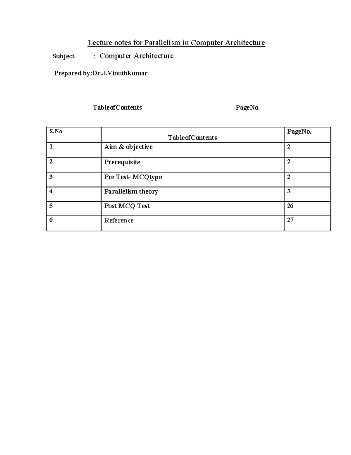 coa-lecture-notes-for-parallelism-in-computer-architecture-subject