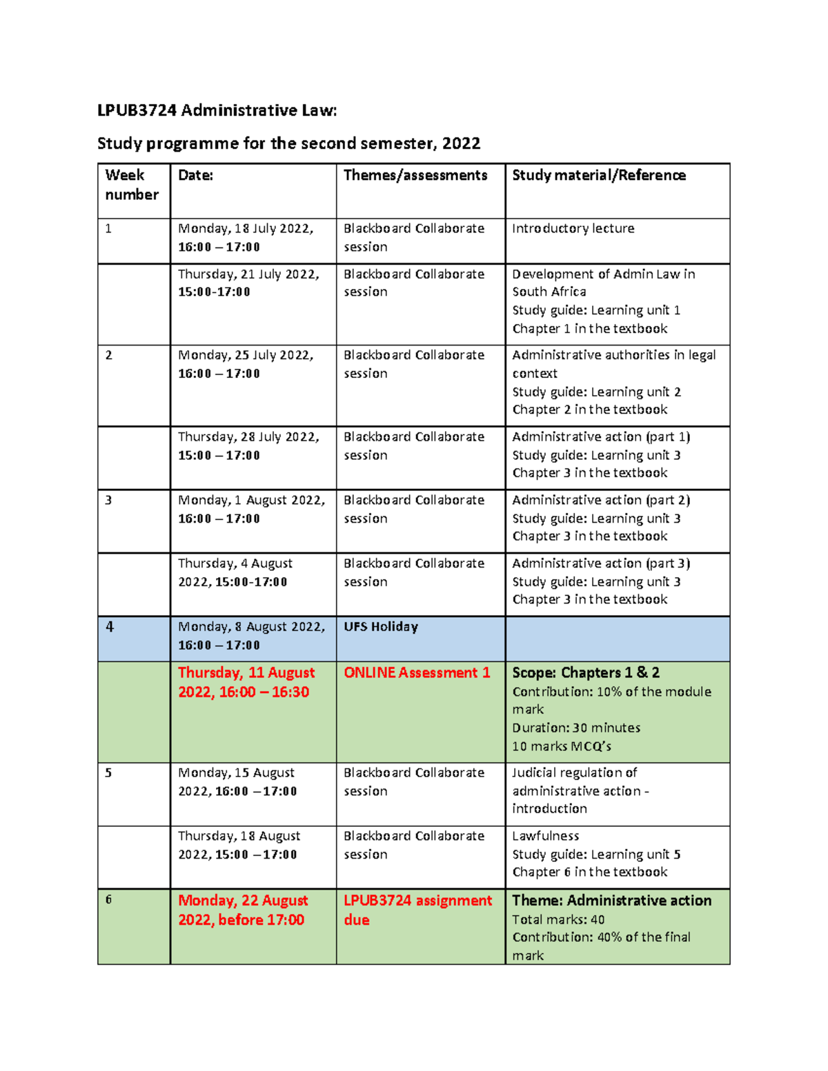 3260806 - study programme - LPUB3724 Administrative Law: Study ...