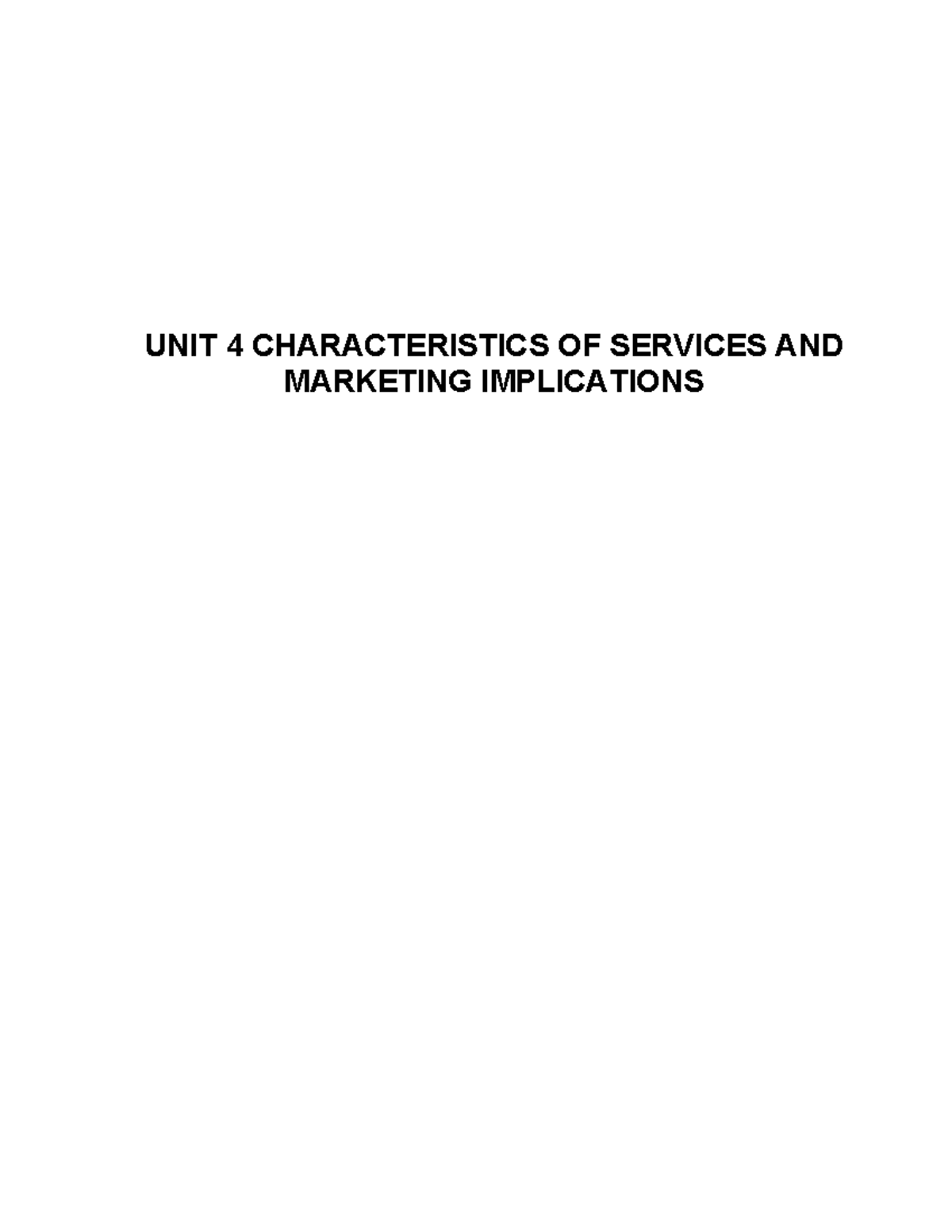 unit-4-characteristics-of-services-and-marketing-implications-unit-4