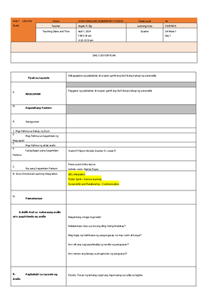 Math q4 g4 w7 - Lesson plan for grade 4 quarter 4 - Learning Area ...