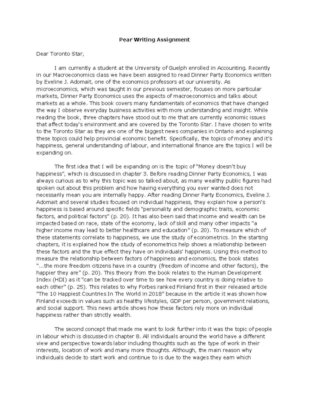 ECON 1100 - PEAR - Pdf of something useful in the course yup. - Pear ...