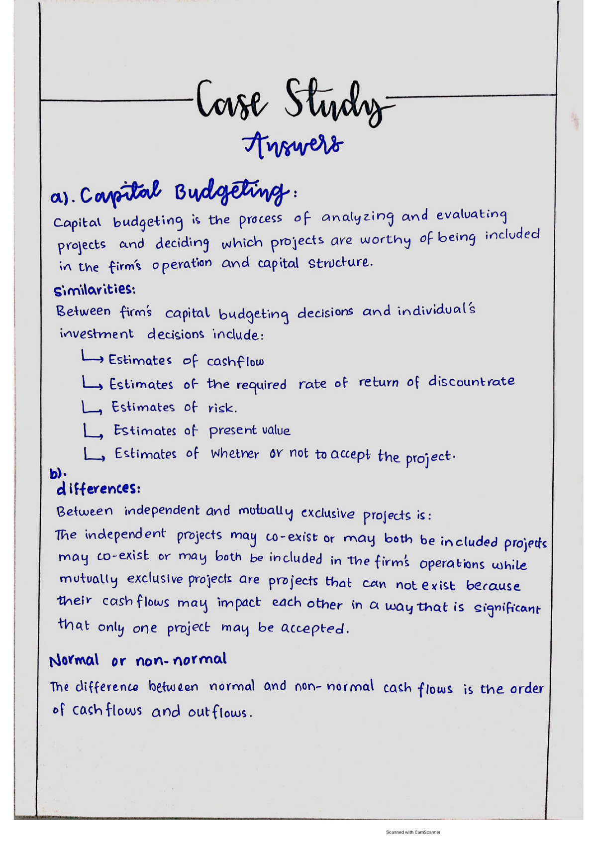 case study related to finance topics