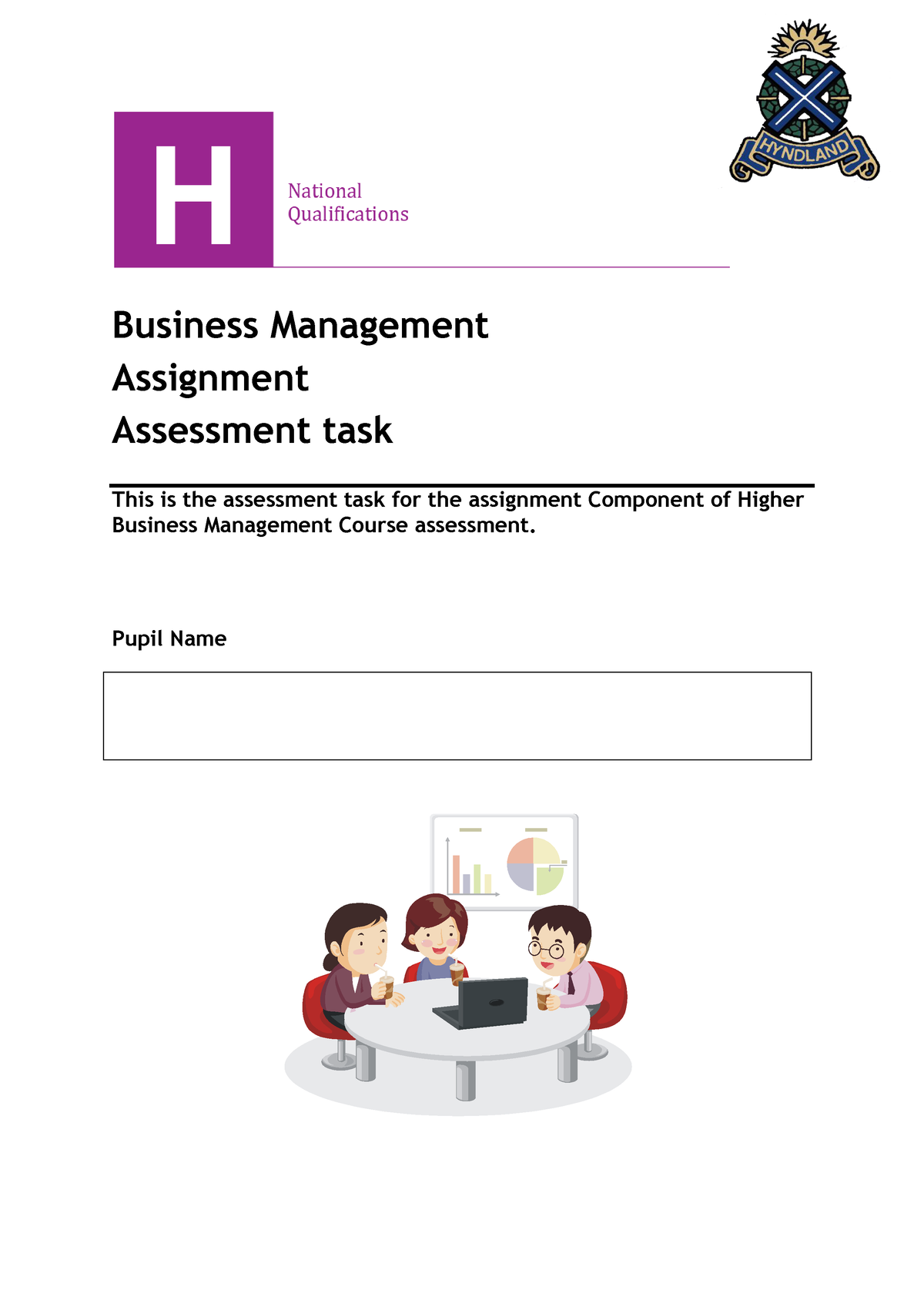 H Business Management Assignment Pupil Booklet - Business Management ...