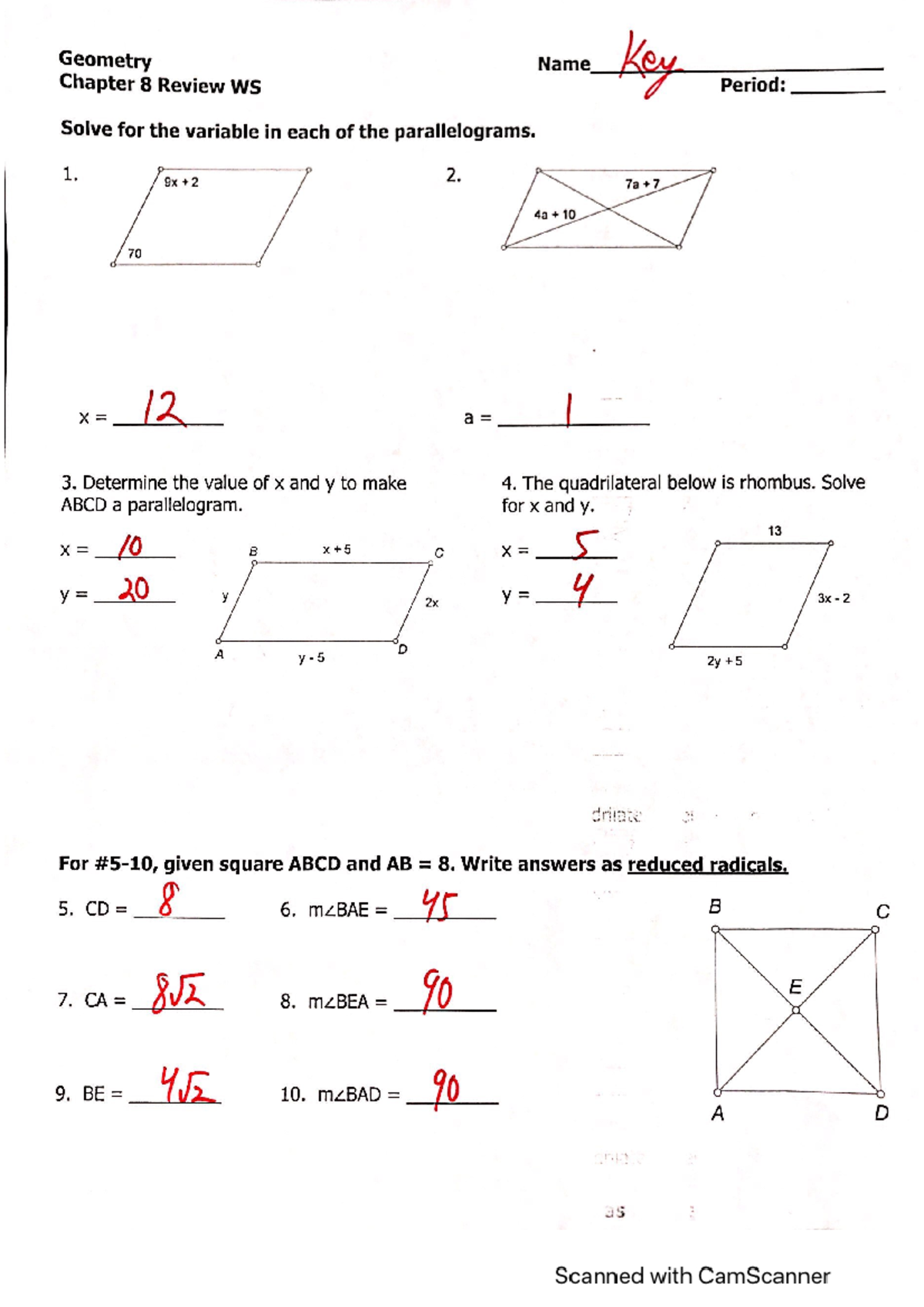 Chapter 8 Review WS Answer Key - ACCT 5233 - Studocu