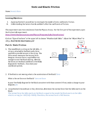 Force Mass and Acceleration Lab - Force, Mass, and Acceleration Name ...