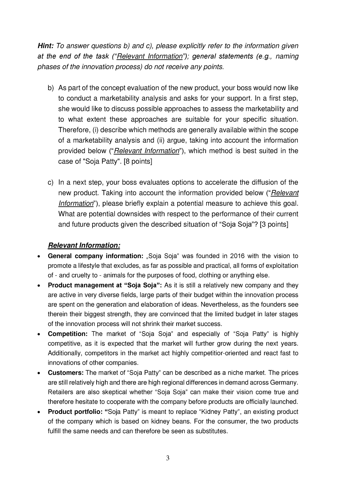 Exam-part-3 - Online Exam MKT - 3 Hint: To Answer Questions B) And C ...