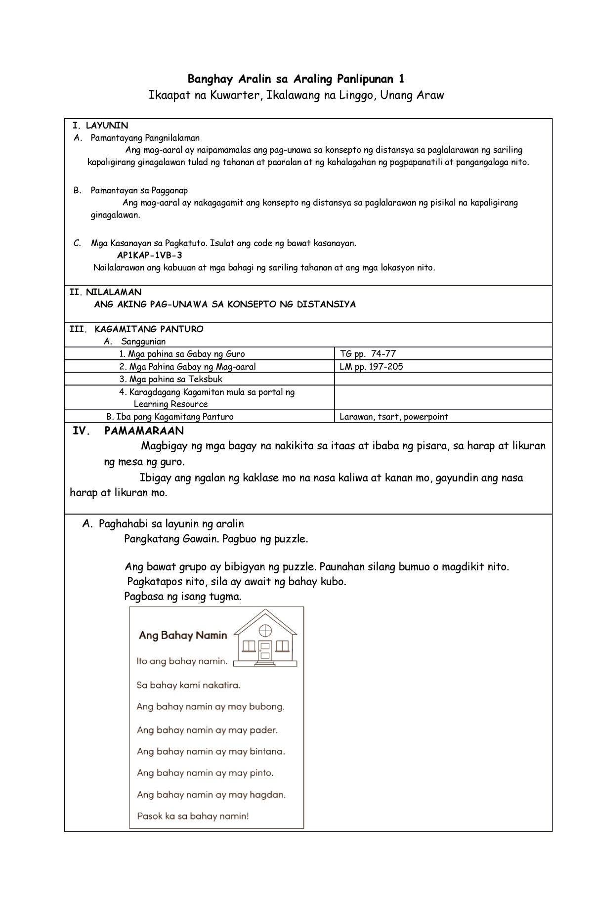 DLP Grade 1 AP (1) - Copy - LESSON PLAN - Banghay Aralin Sa Araling ...