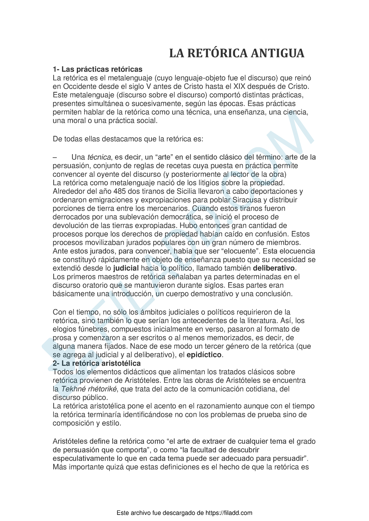 La Retorica Antigua Resumen La Ret Rica Antigua Las Pr Cticas Ret Ricas La Ret Rica Es El