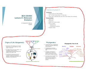 Lecture 1-9 - Lecture 1- , ####### Molecular Biology ####### BCH 405 ...