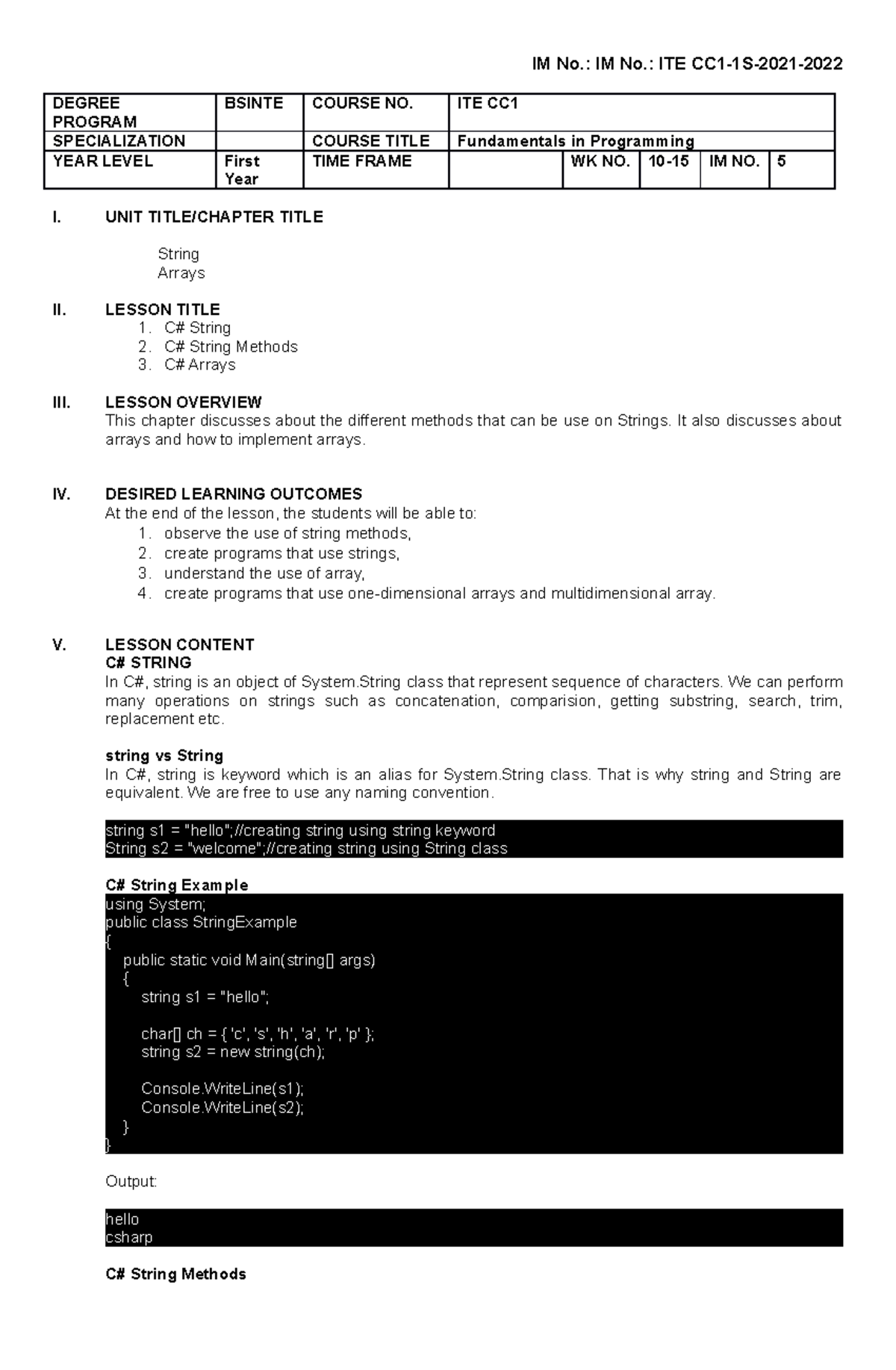 fundamentals-in-programming-module-5-degree-program-bsinte-course