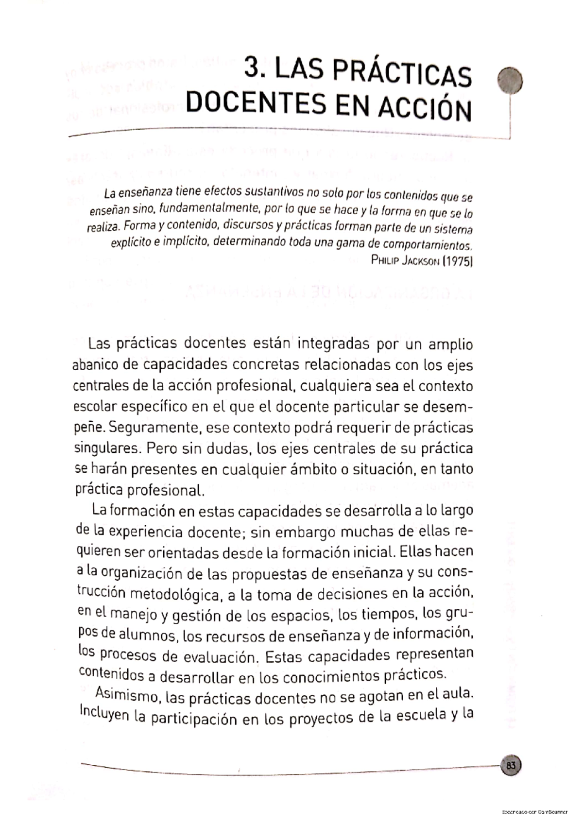 U1 TX5 Davini, Cristina. Cap 3 Las prácticas docentes en acción ...
