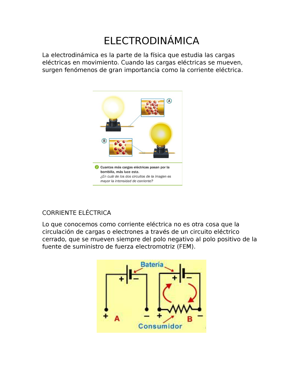 Electrodinámica 1 4l 1 0l 1 9 - ELECTRODINÁMICA La Electrodinámica Es ...