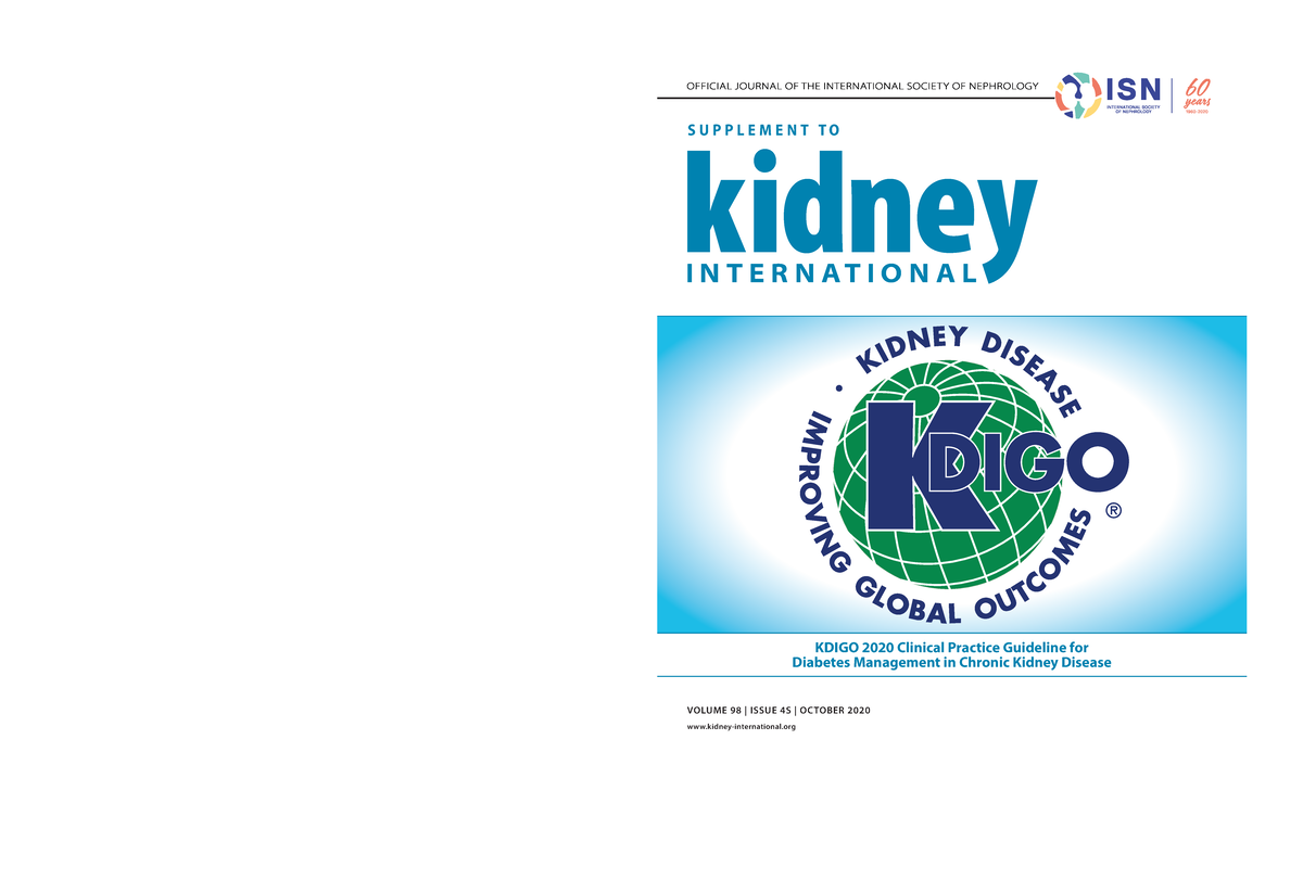 Kdigo 2020 Diabetes in CKD GL - kidney I N T E R N A T I O N A L S U P ...