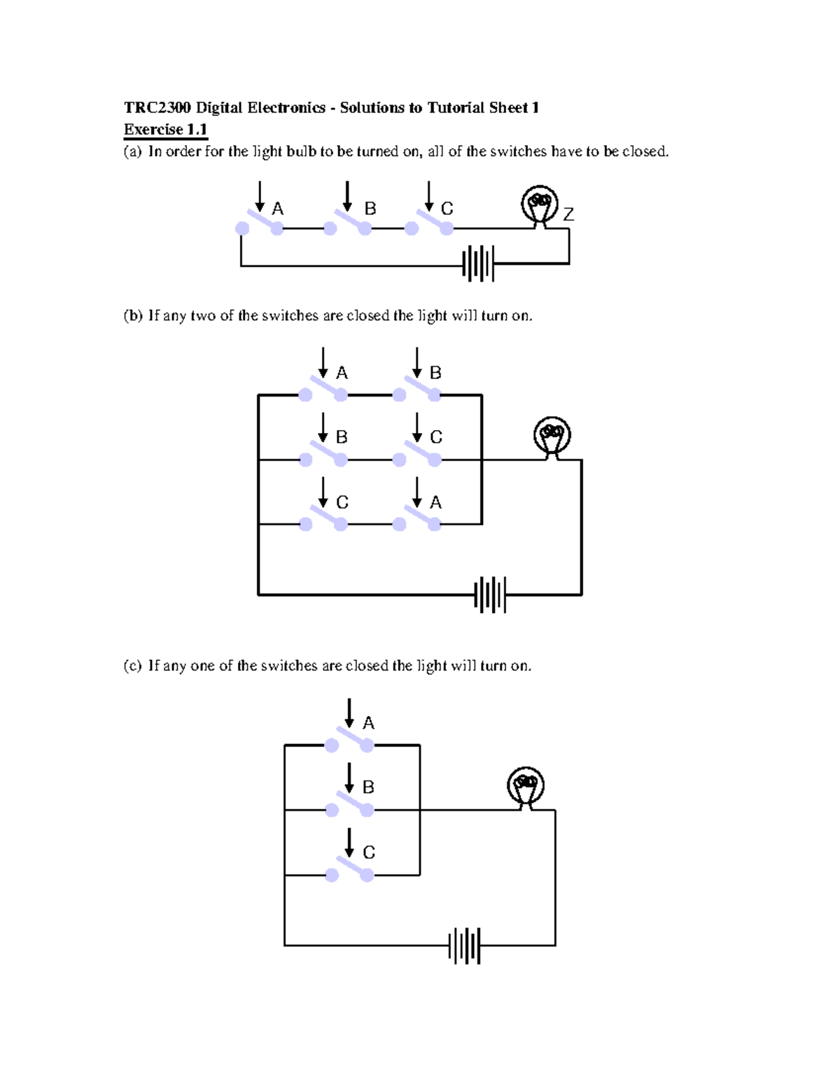 tutorial-solution-trc2300-sheets-1-3-4-6-ditigital-system-ece2072