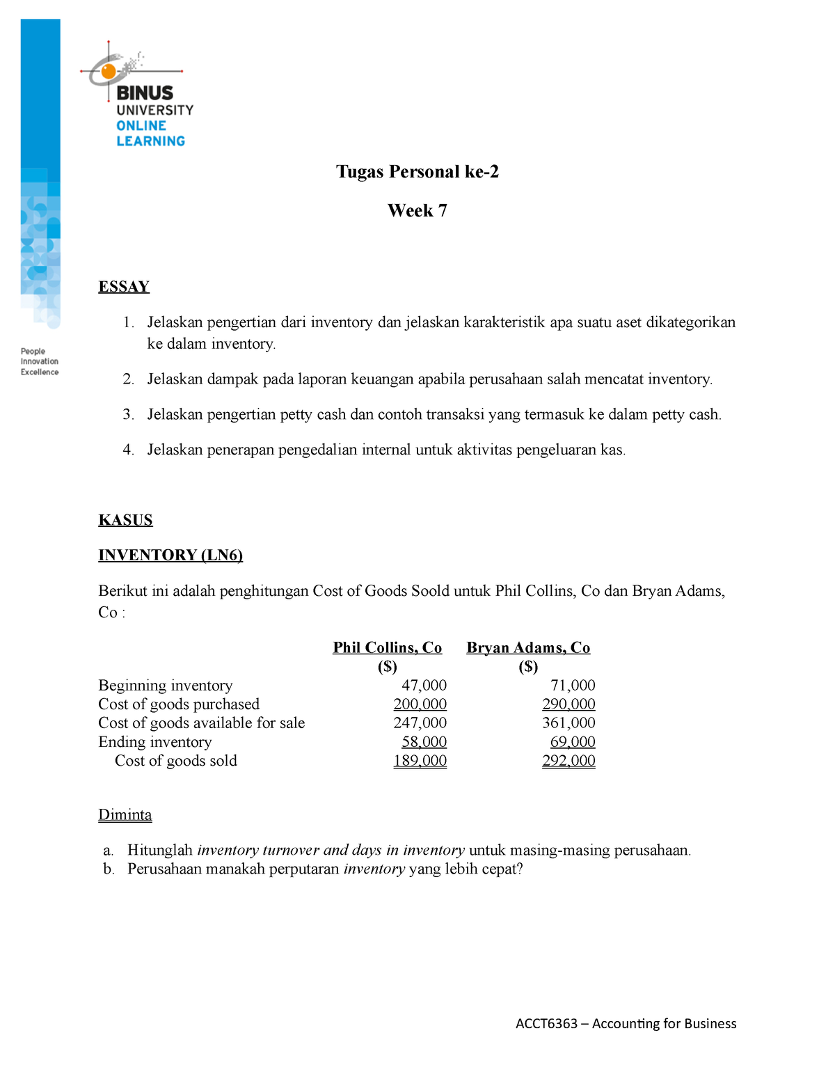 20210519133406 ISYS6363-TP2-W7-S11-R1 - Tugas Personal Ke- Week 7 ESSAY ...