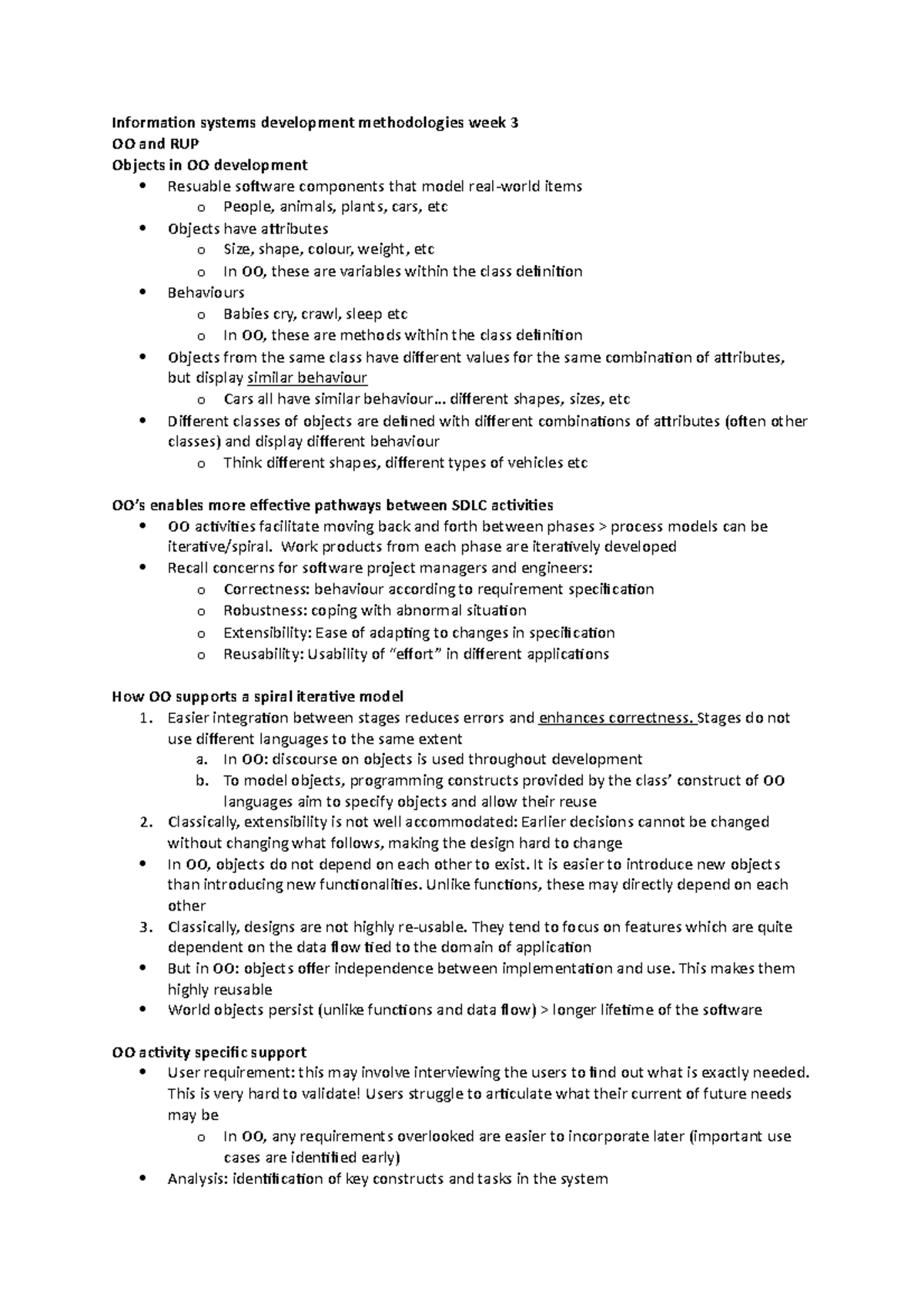 Information systems development methodologies week 3 - .. different ...