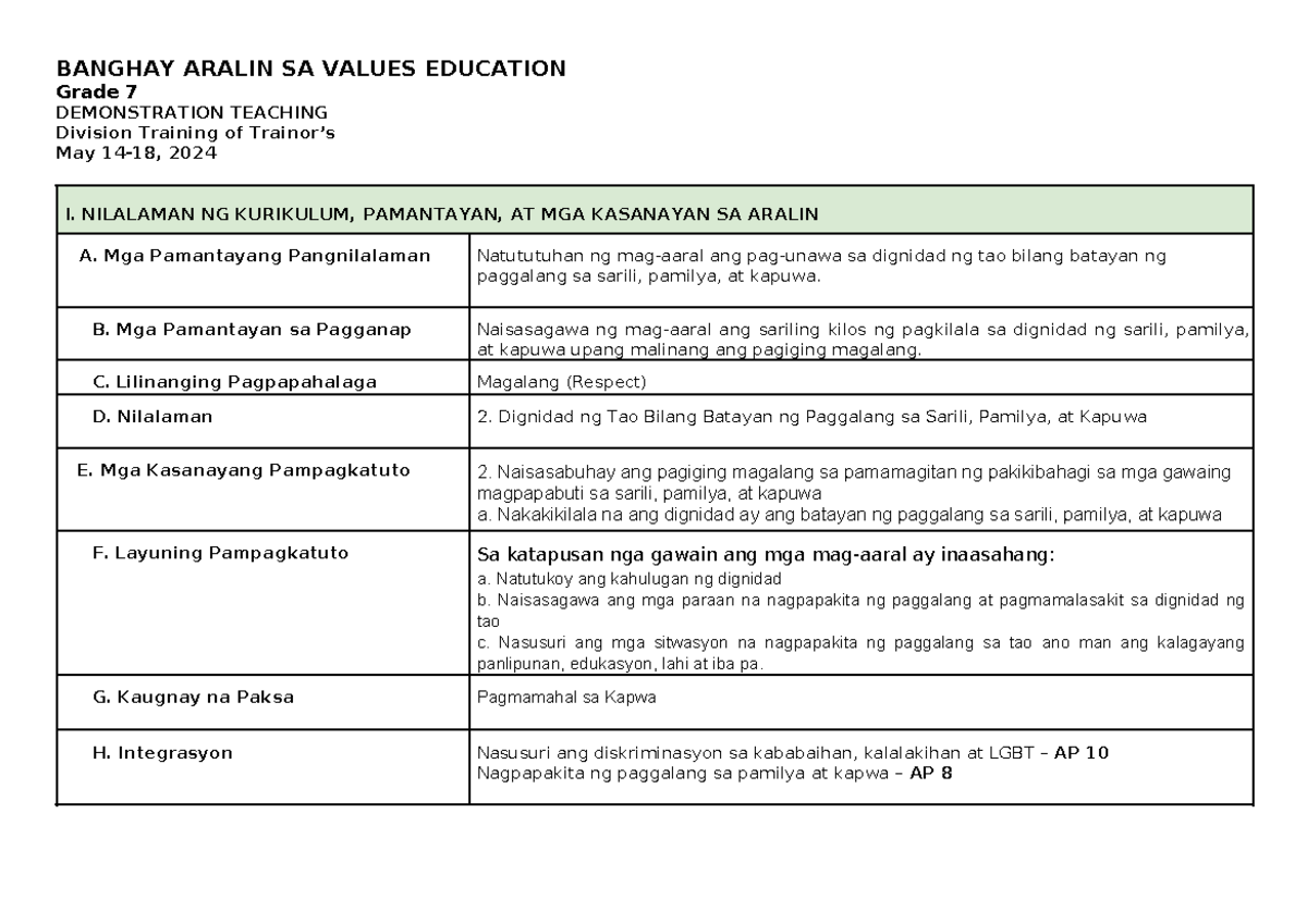 Lesson-Exemplar-Demonstration-Teaching-Values-Ed Q1 LC-2 -DAY-1 ...