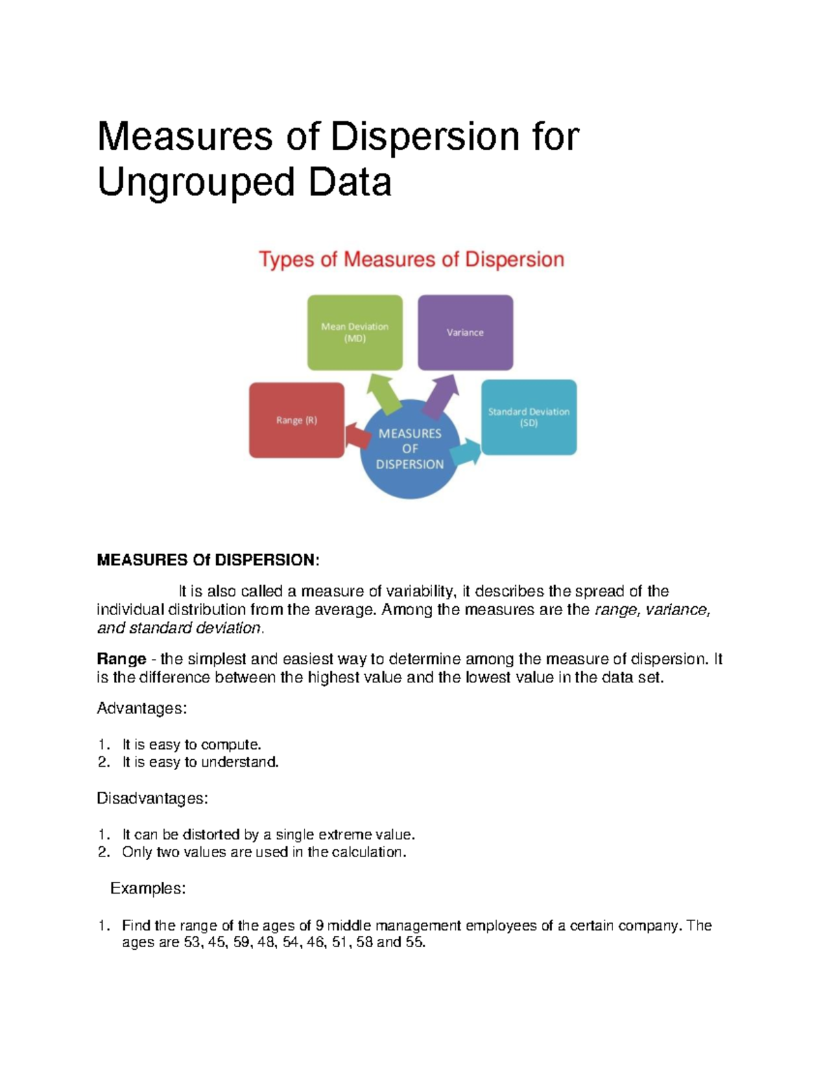 Range (Statistics) - Range of Ungrouped and Grouped Data & Examples