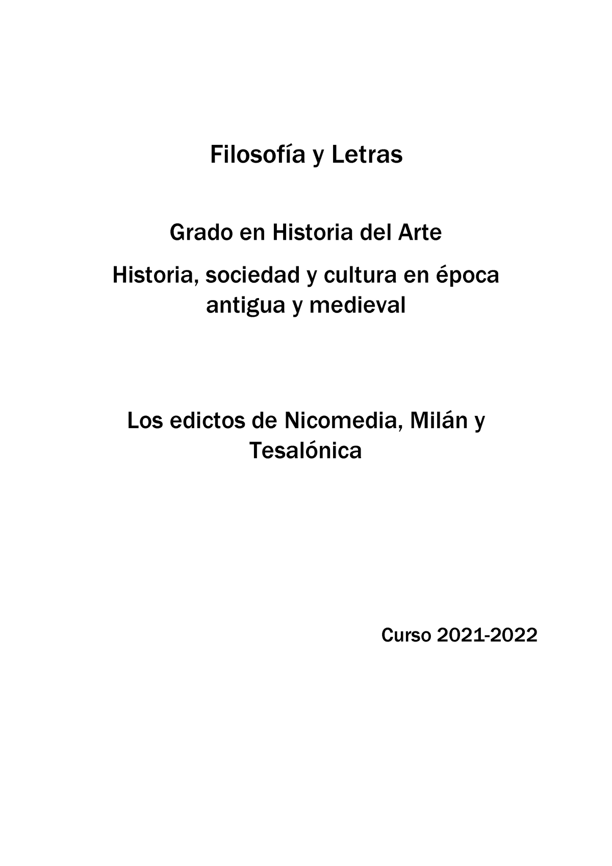 Edictos Nicomedia Milán Tesalónica - Filosofía Y Letras Grado En ...