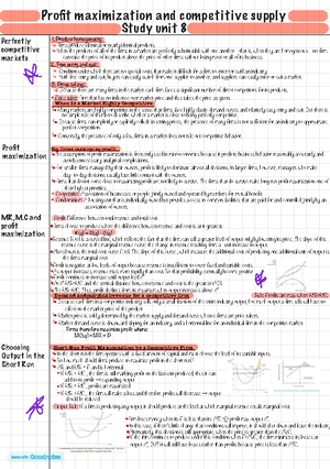 ECON221 chapter 8 - Study units - Profit maximization and competitive ...