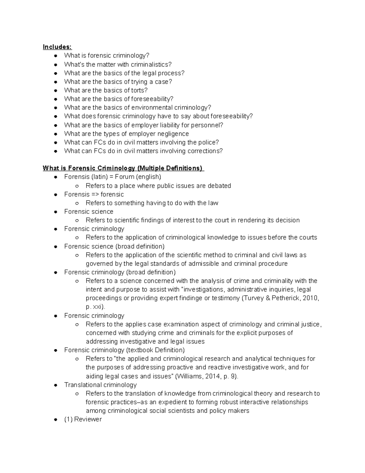 Chapter 1 - Introduction - Includes: What Is Forensic Criminology? What ...