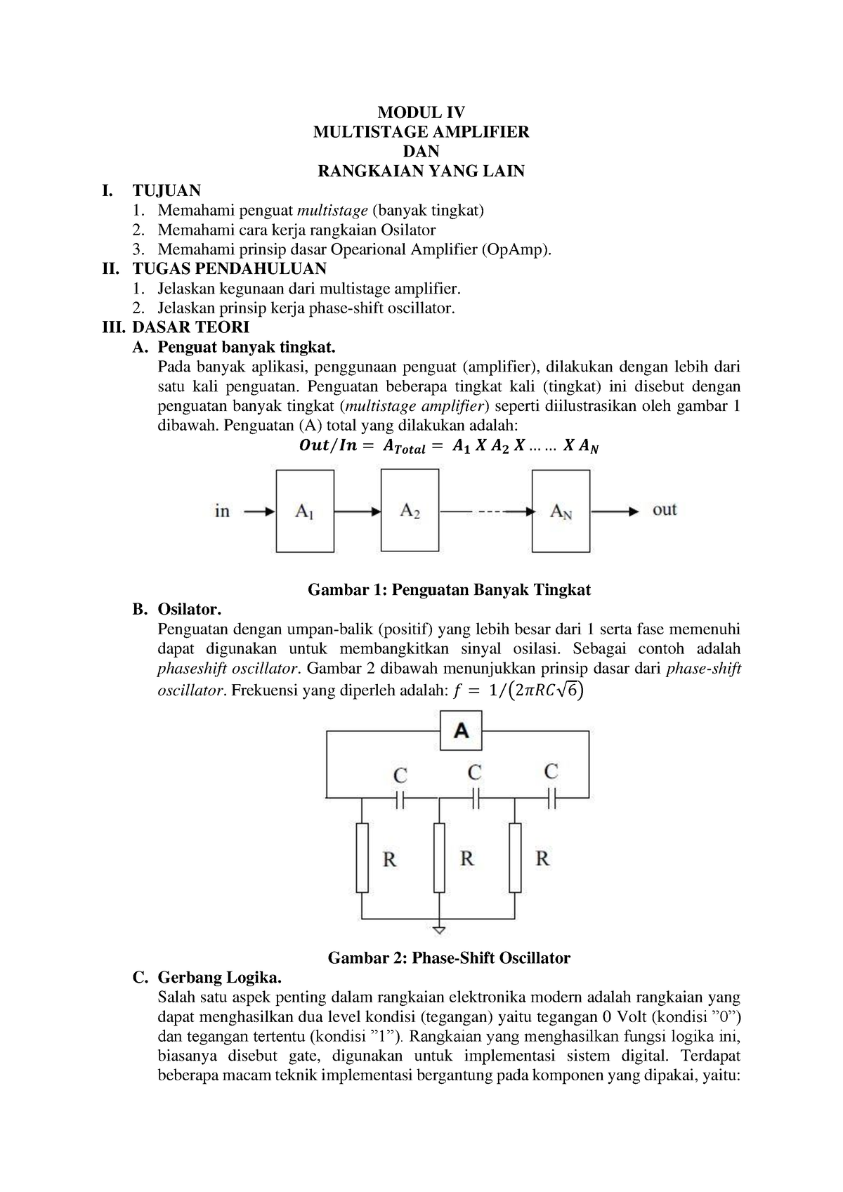 Laporan Praktikum Rangkaian Elektronika P4 - MODUL IV MULTISTAGE ...