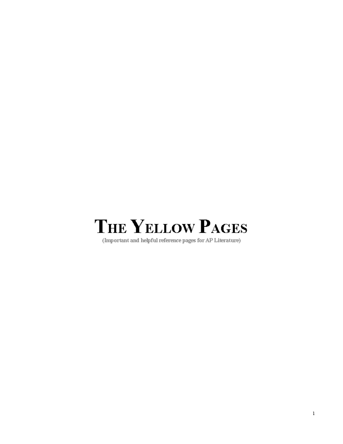 Yellowpages Aplit 20202021 THE YELLOW PAGES (Important and helpful