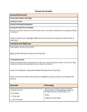 Lesson Plan Science - Direct Instruction Lesson Plan Template General ...