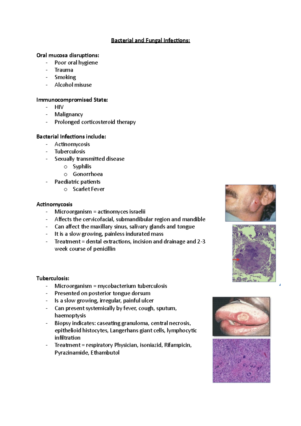 Bacterial and Fungal Infections and Pigements - Bacterial and Fungal ...