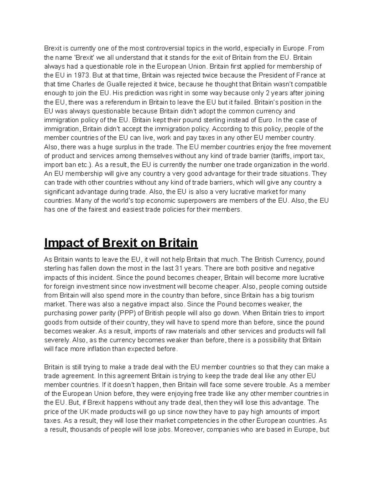 master thesis topics brexit