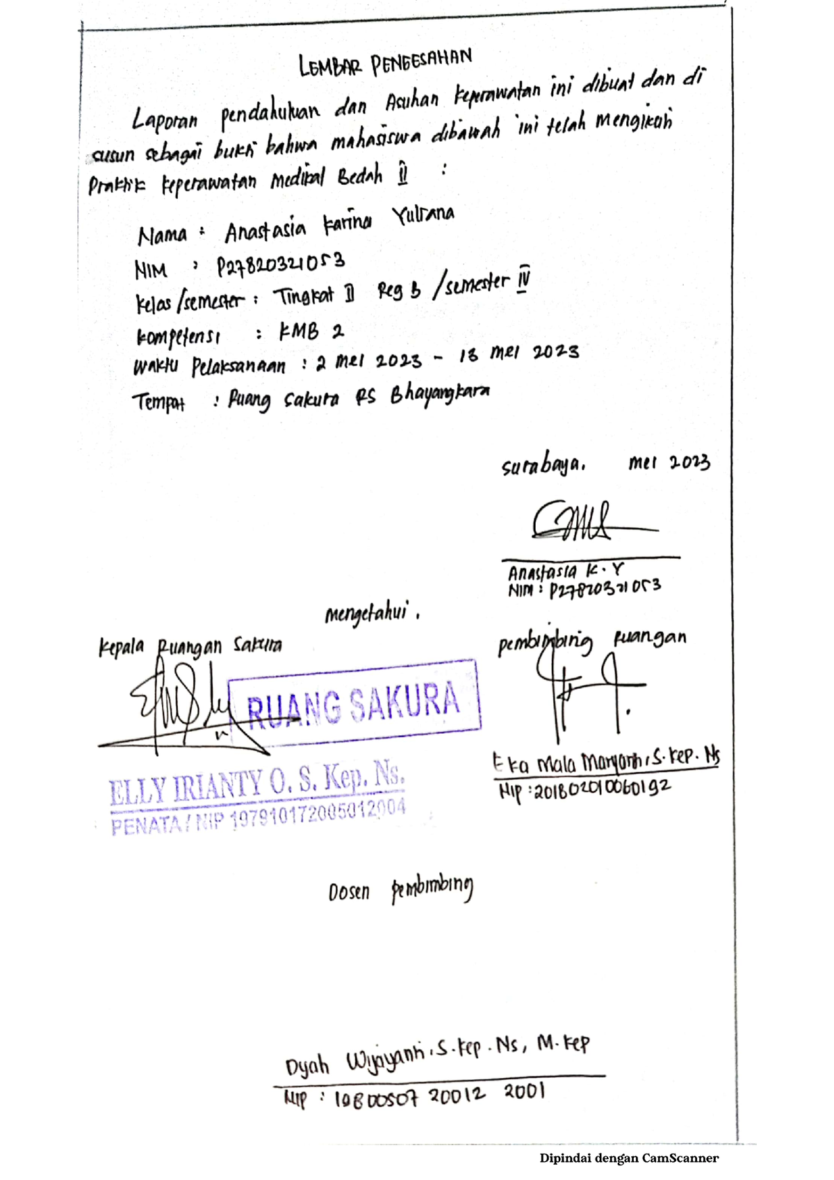 Laporan Pendahuluan DAN Asuhan Keperawatan NY.N Dengan Diagnosa Medis ...