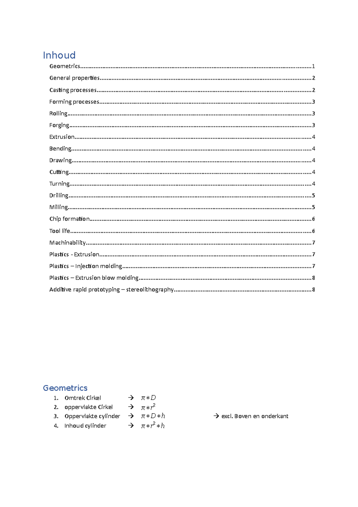 short-summary-calculations-inhoud-studeersnel