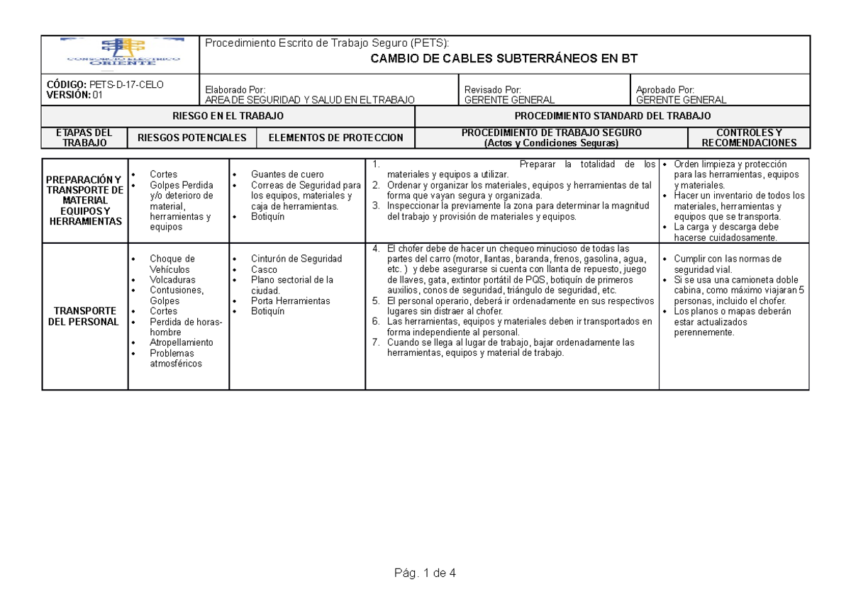 PETS D 017 CELO - Este procedimiento es muy útil para los trabajos con ...