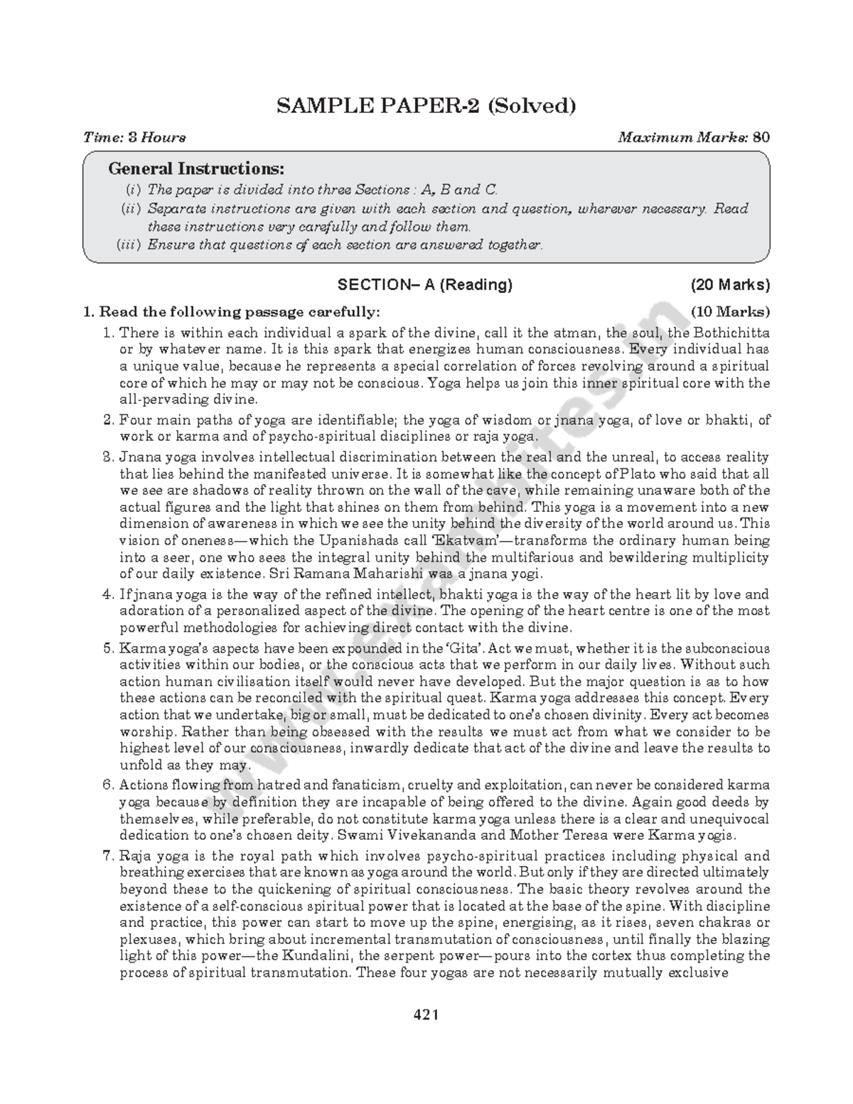 Sample Paper ... - SAMPLE PAPER-2 (Solved) Time: 3 Hours Maximum Marks ...