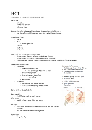 Hoorcolleges Neurobiologie - Hoorcolleges Neurobiologie Hoorcolleges 1 ...