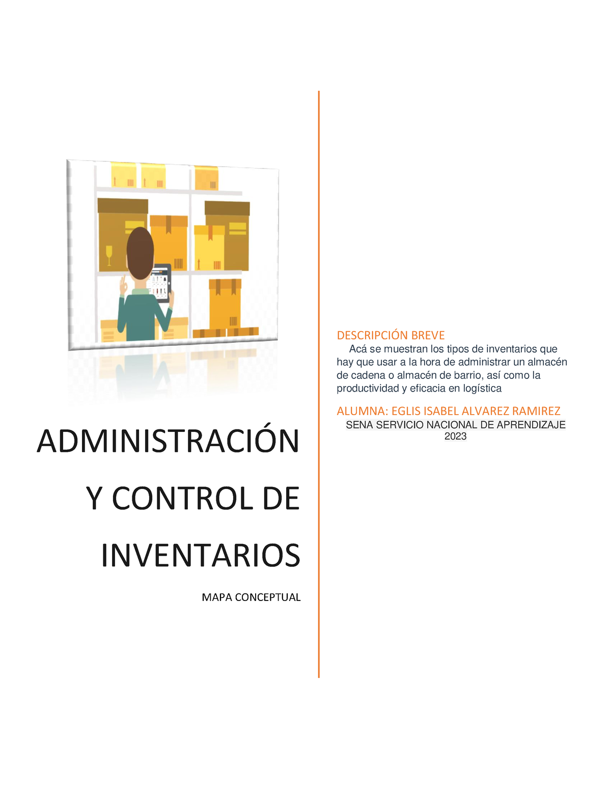 Mapa Conceptual - Informe - ADMINISTRACI”N Y CONTROL DE INVENTARIOS ...