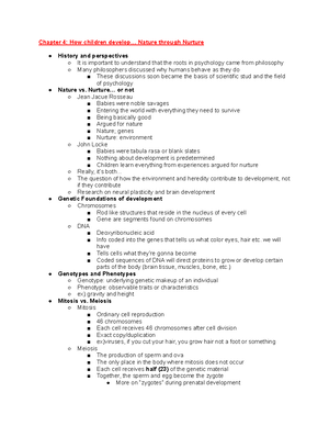 PSY320 Chapter 5 - Chapter 5: Prenatal Development, Birth and Newborn ...
