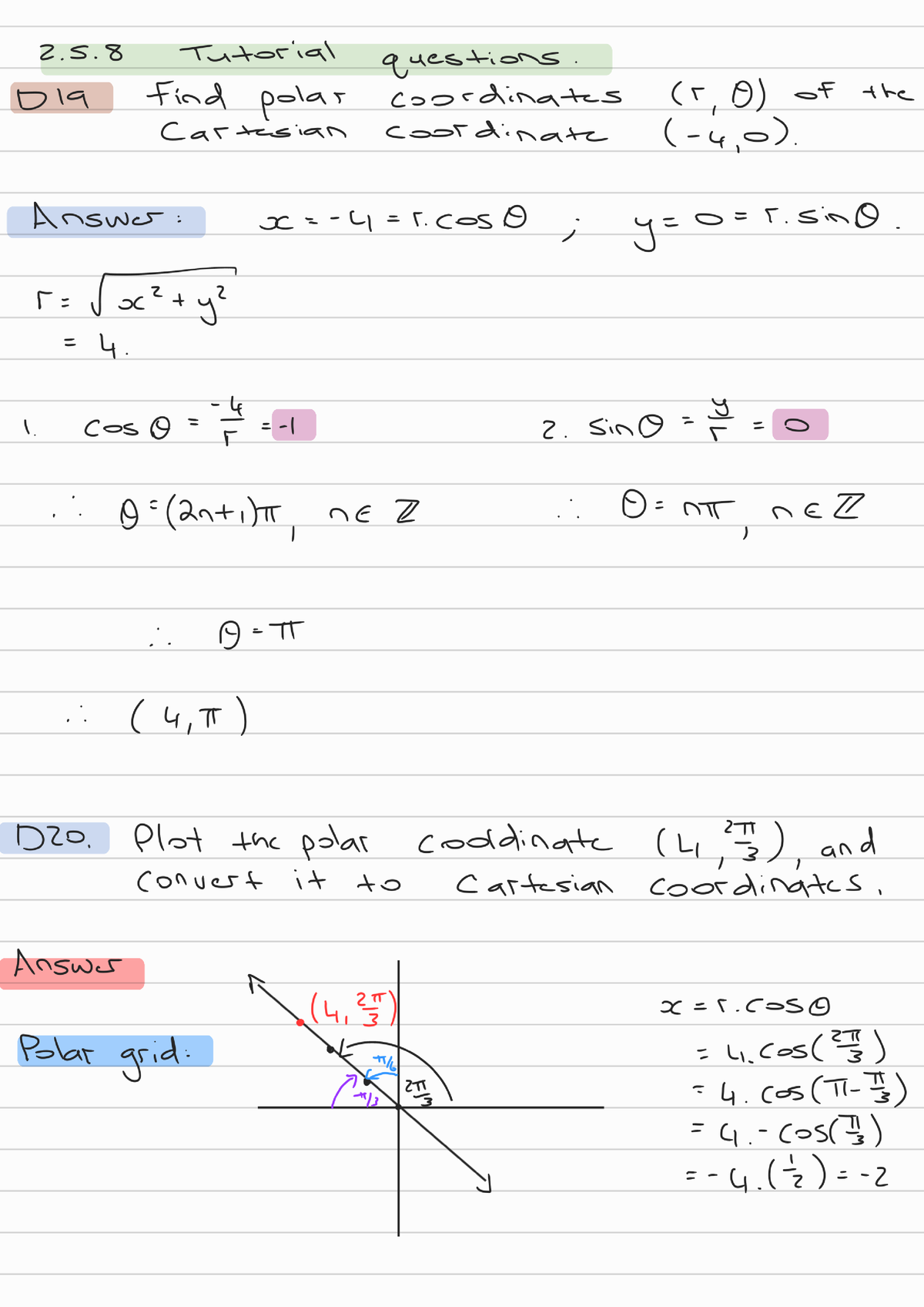 Section 2.5.8 Tut Questions Notes - MATH1042A - Engineer - Studocu