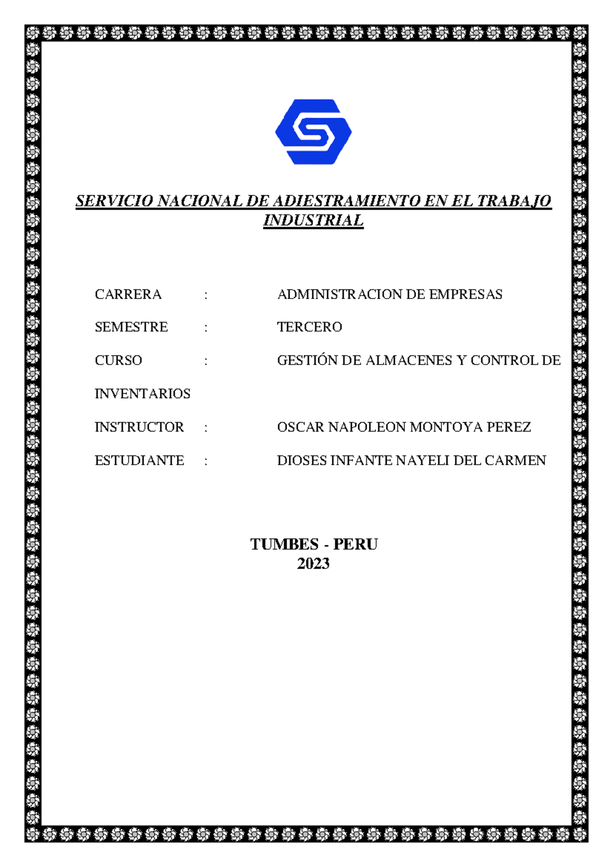 Entregable 1 DE Gestión DE Almacenes Y Control DE Inventarios ...