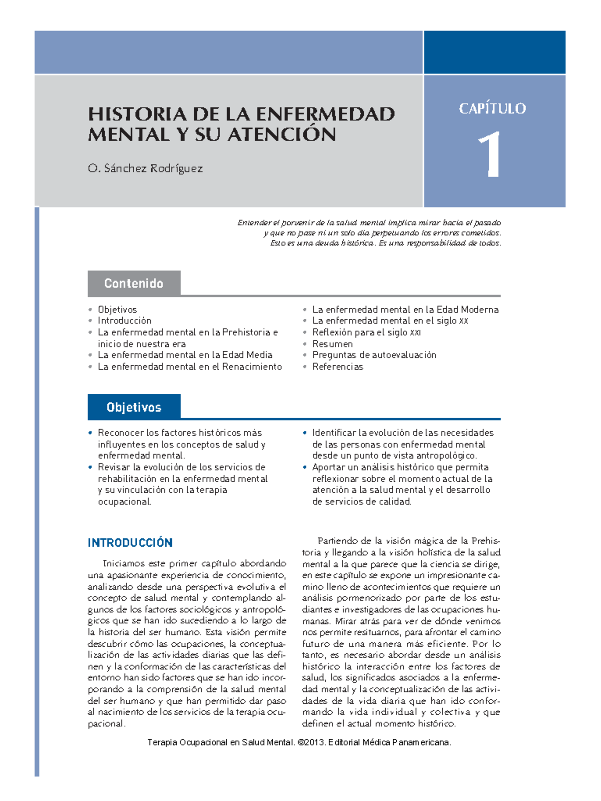 Terapia Ocupacional En Salud Mental Introducci N Iniciamos Este