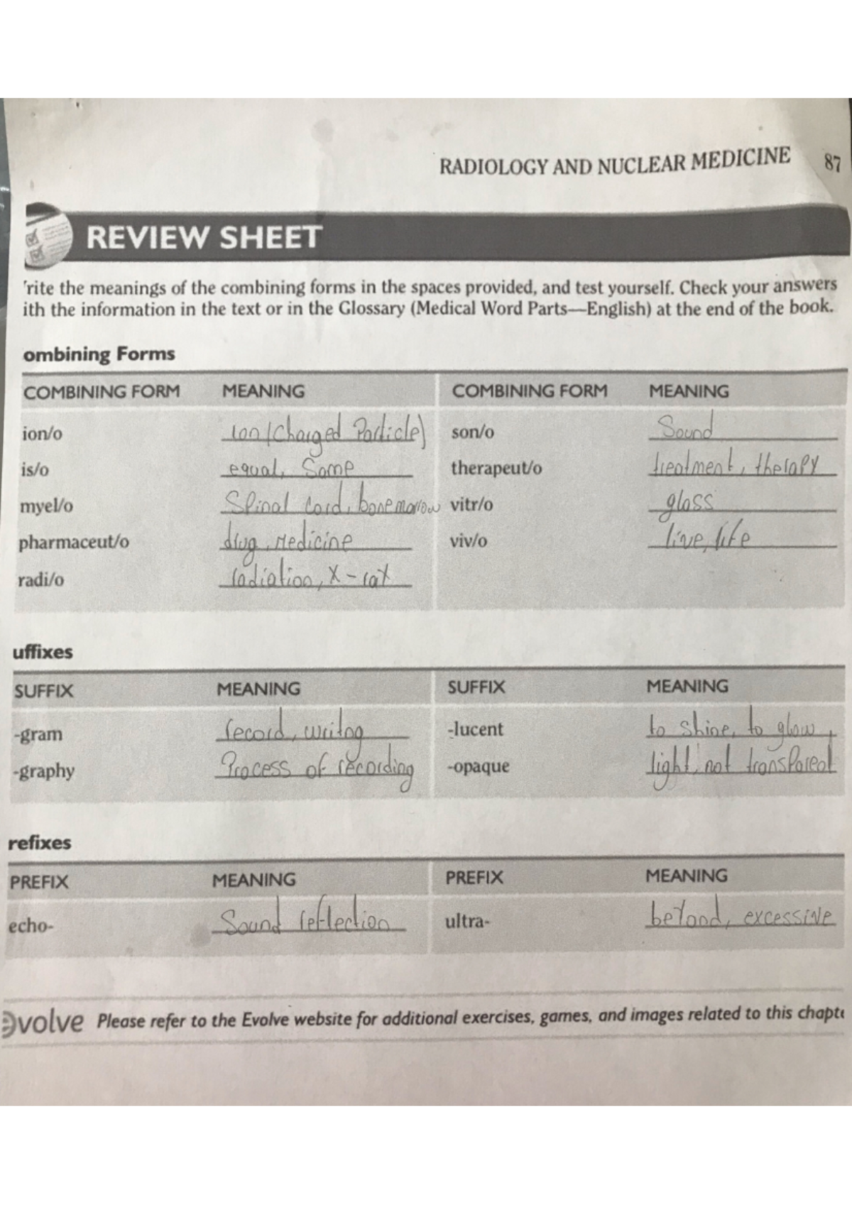 Chapter 6 Review Sheet - Bueno - Inglés II - Studocu
