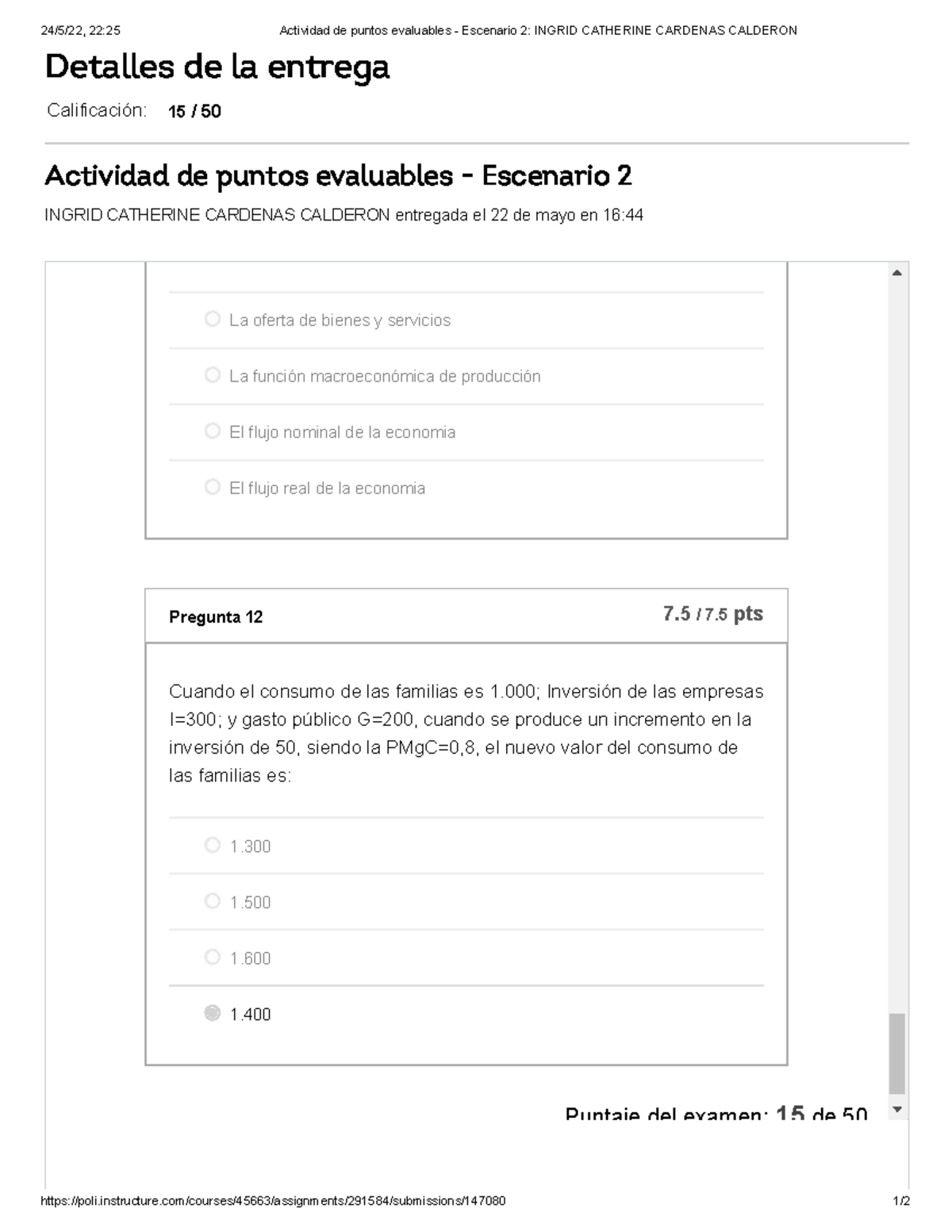 Actividad De Puntos Evaluables - Escenario 2 Ingrid Catherine Cardenas ...