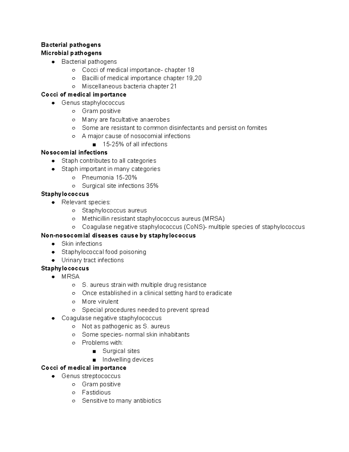 Bacterial pathogens - Dr. Adam Aurther Leff, exam 4 notes - Bacterial ...