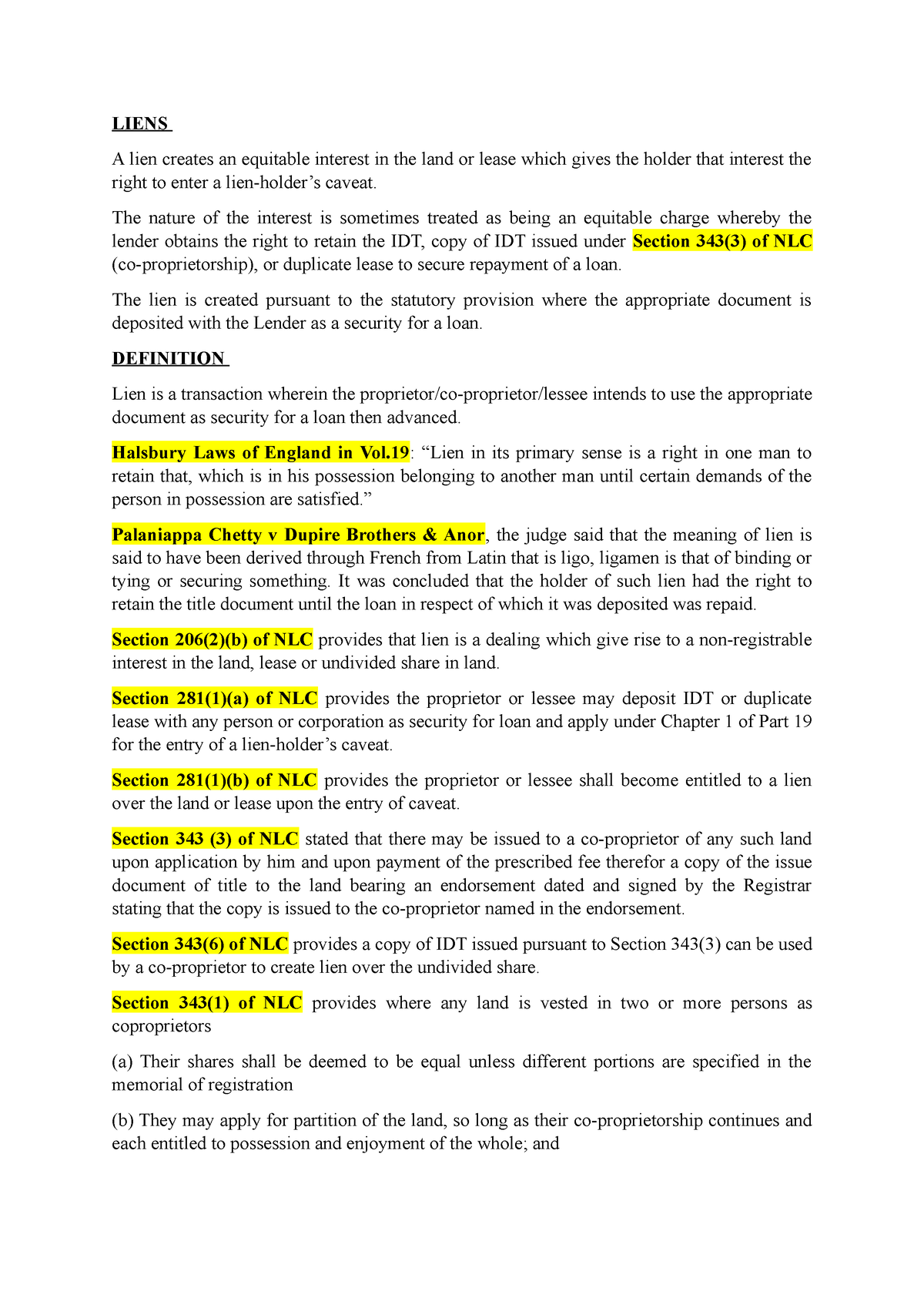 assignment of equitable interest in land